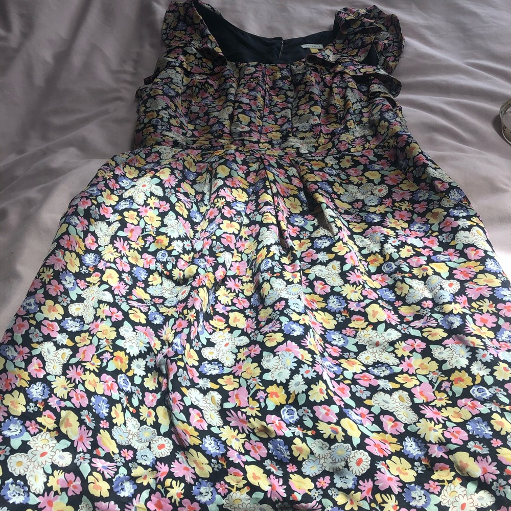 Anthropology Leifsdottir silk floral dress